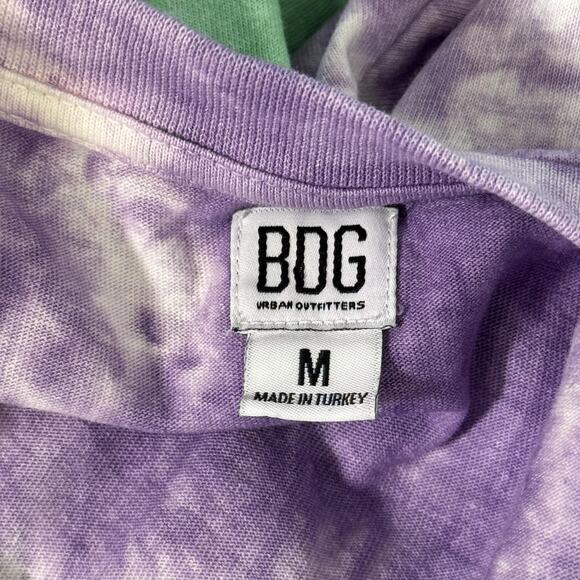BDG Urban Outfitters Shirt Mens Medium Tie Dye Do What Makes You Happy Bunny Tee - Picture 3 of 9